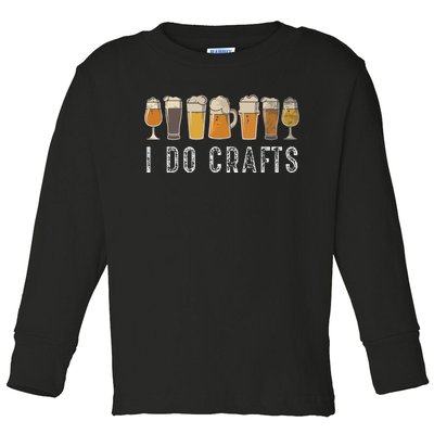 Craft Beer Vintage I Do Crafts Home Brew Art Toddler Long Sleeve Shirt