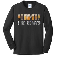 Craft Beer Vintage I Do Crafts Home Brew Art Kids Long Sleeve Shirt