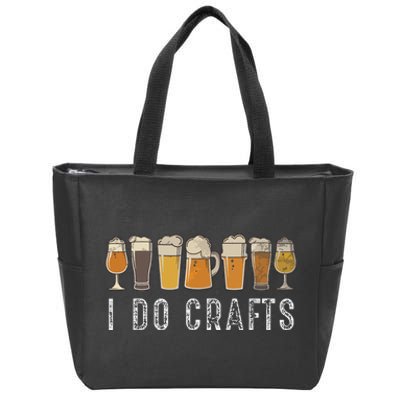 Craft Beer Vintage I Do Crafts Home Brew Art Zip Tote Bag