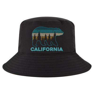 California Bear Vintage Retro Nature Hiking Souvenir Gift Cool Comfort Performance Bucket Hat