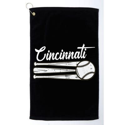 Cincinnati Baseball Vintage Distressed Met At Gameday Golf Towel