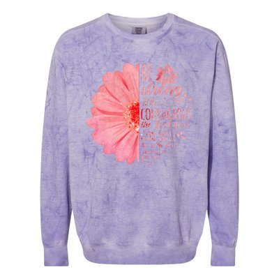 Christian Bible Verse Joshua 19 Flower Colorblast Crewneck Sweatshirt