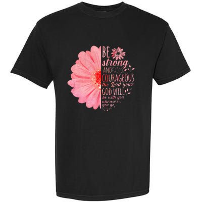 Christian Bible Verse Joshua 19 Flower Garment-Dyed Heavyweight T-Shirt