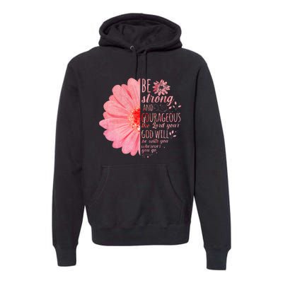 Christian Bible Verse Joshua 19 Flower Premium Hoodie