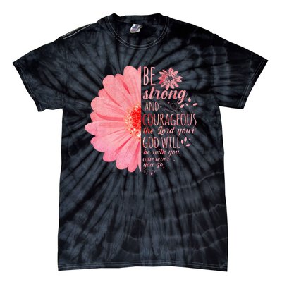 Christian Bible Verse Joshua 19 Flower Tie-Dye T-Shirt