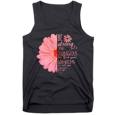 Christian Bible Verse Joshua 19 Flower Tank Top