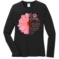 Christian Bible Verse Joshua 19 Flower Ladies Long Sleeve Shirt