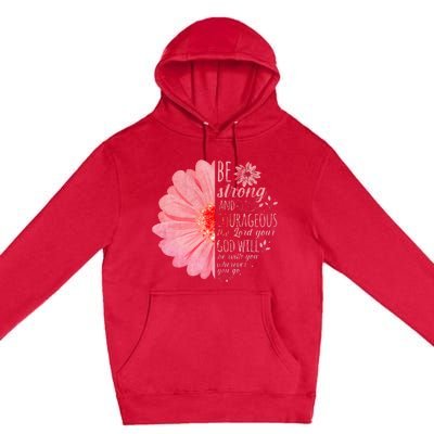 Christian Bible Verse Joshua 19 Flower Premium Pullover Hoodie