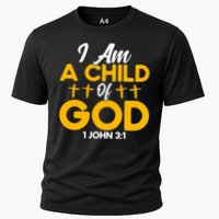 Christian Bible Verse John 31 Child Of God Cross Cooling Performance Crew T-Shirt