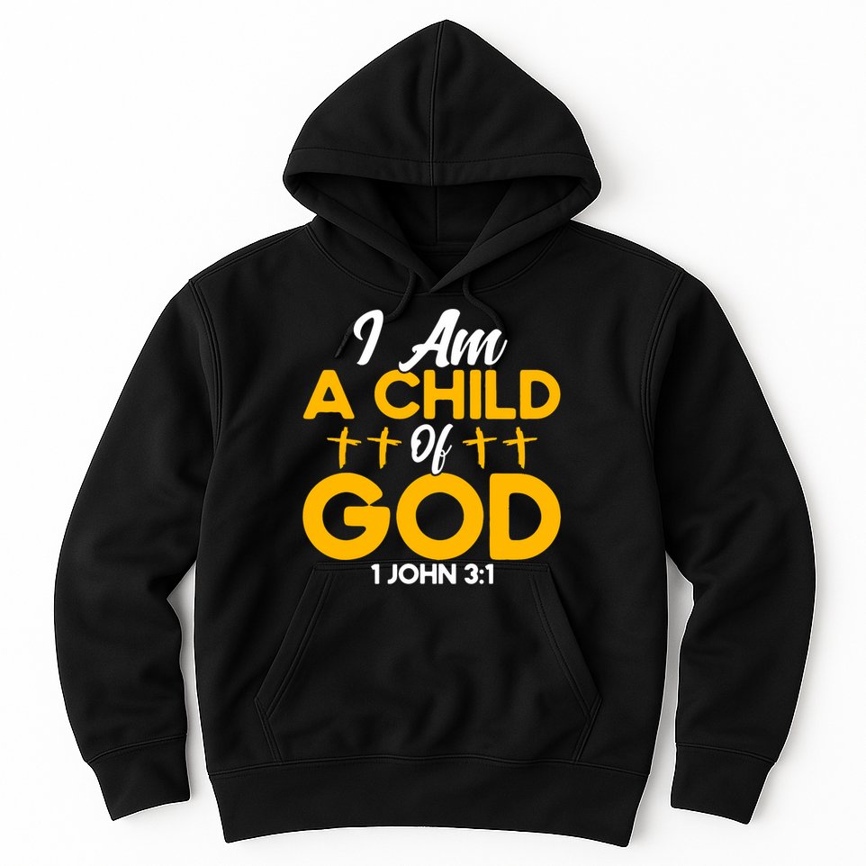 Christian Bible Verse John 31 Child Of God Cross Hoodie