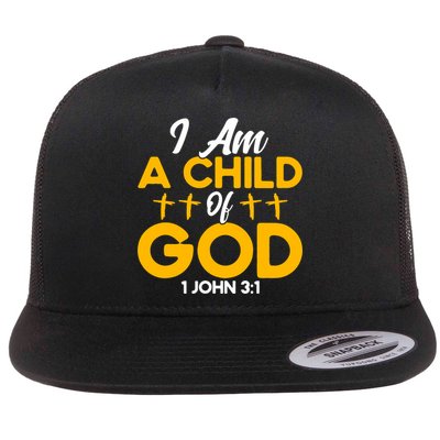 Christian Bible Verse John 31 Child Of God Cross Flatbill Hat