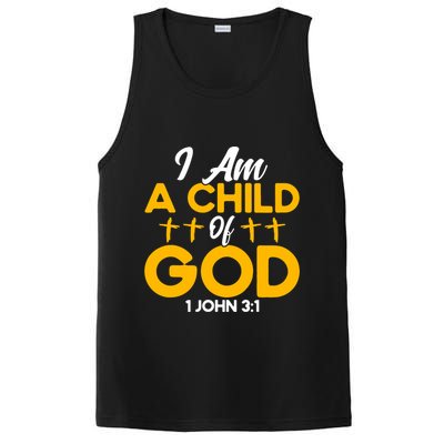 Christian Bible Verse John 31 Child Of God Cross PosiCharge Competitor Tank