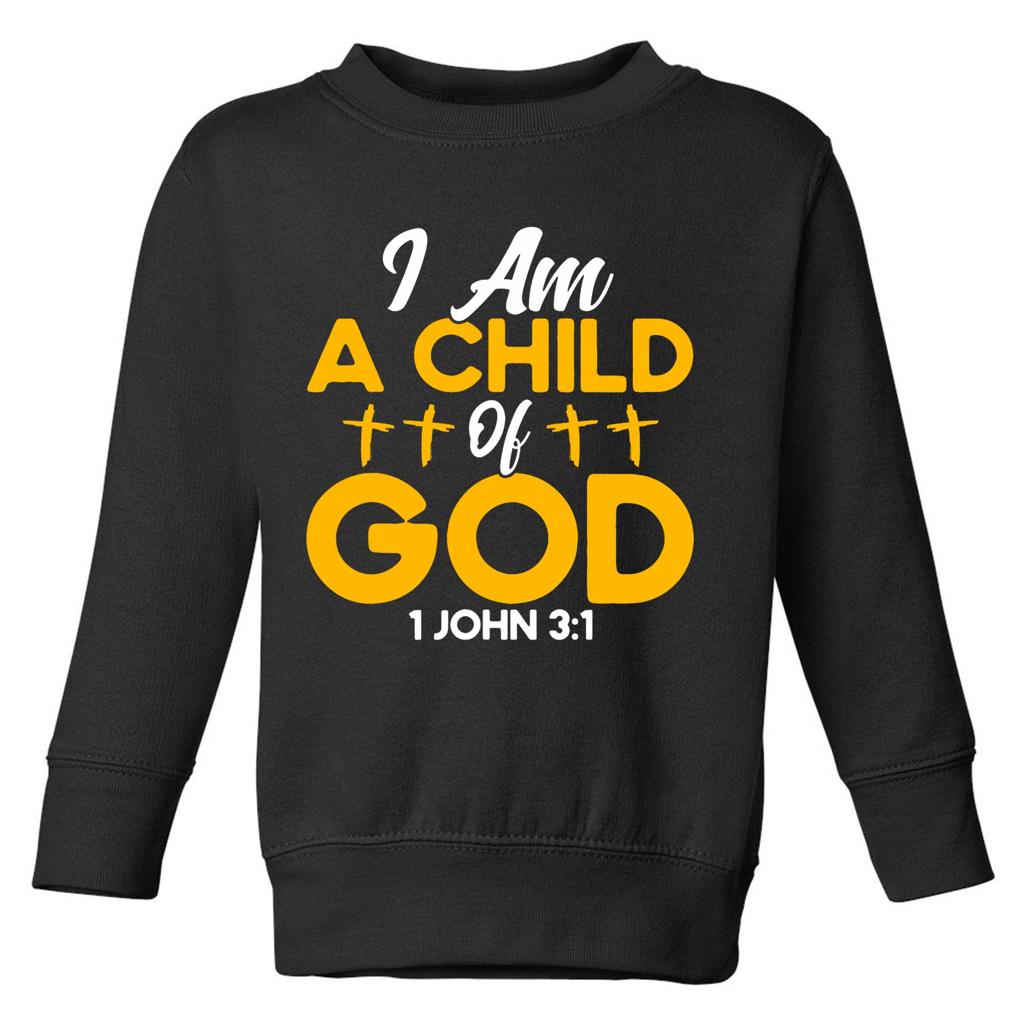 Christian Bible Verse John 31 Child Of God Cross Toddler Sweatshirt