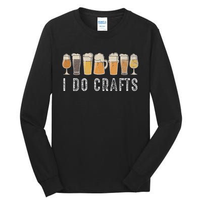 Craft Beer Vintage I Do Crafts Home Brew Art Tall Long Sleeve T-Shirt