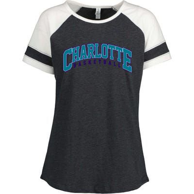 Charlotte Basketball Varsity Enza Ladies Jersey Colorblock Tee