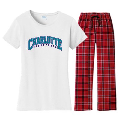 Charlotte Basketball Varsity Women's Flannel Pajama Set