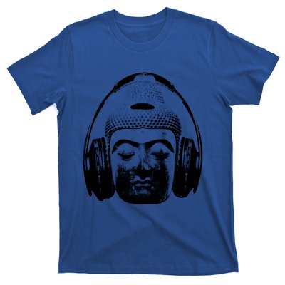 Chilling Buddha With Headphones Music Dj Great Gift T-Shirt