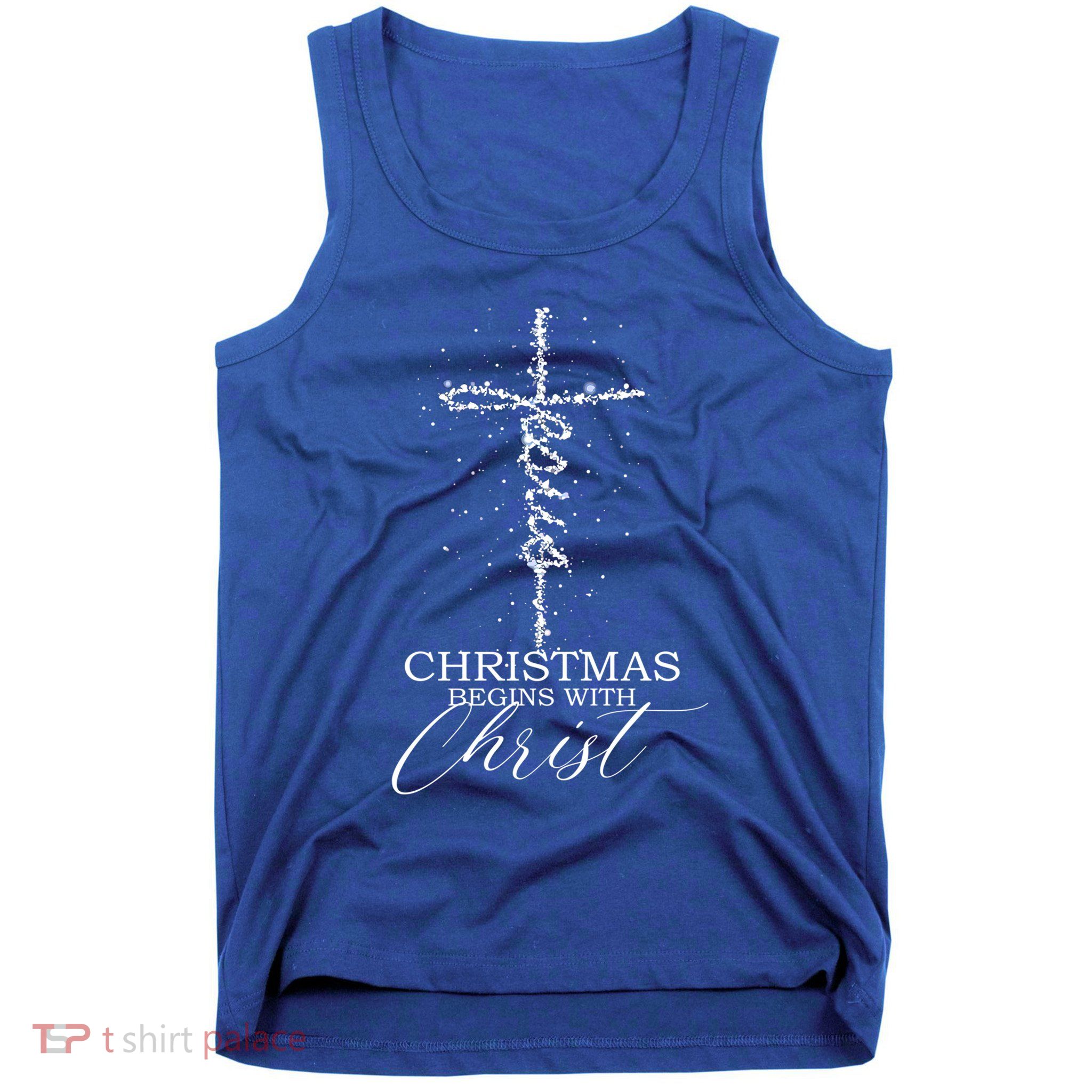 Christmas Begins With Christ Jesus Faithful Christian Light Cute Gift Tank Top