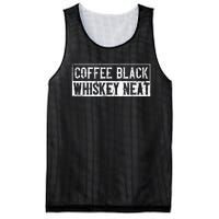 Coffee Black Whiskey Funny Neat Bourbon Whisky Scotch Mesh Reversible Basketball Jersey Tank