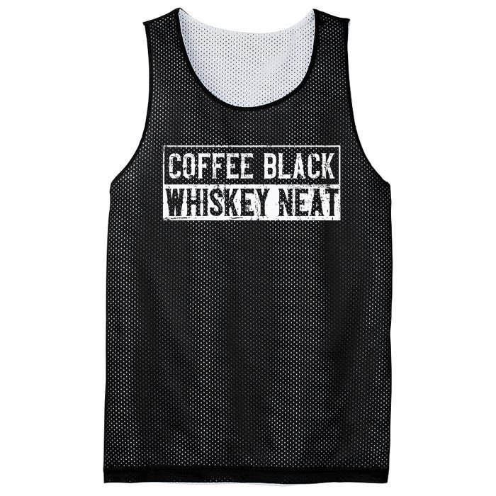 Coffee Black Whiskey Funny Neat Bourbon Whisky Scotch Mesh Reversible Basketball Jersey Tank