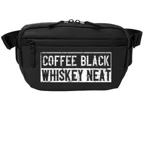 Coffee Black Whiskey Funny Neat Bourbon Whisky Scotch Crossbody Pack