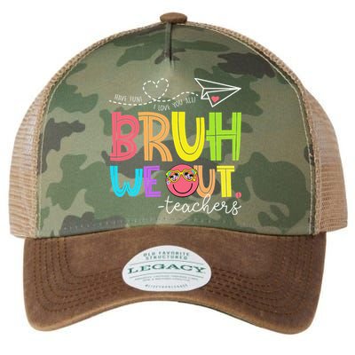 Cute Bruh We Out Teachers Last Day End Of School Year Legacy Tie Dye Trucker Hat