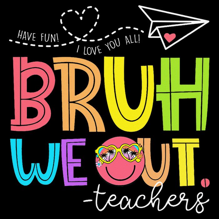 Cute Bruh We Out Teachers Last Day End Of School Year 7-Panel Snapback Hat