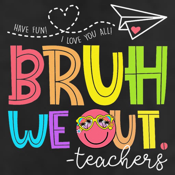 Cute Bruh We Out Teachers Last Day End Of School Year Adult Drive Performance Visor
