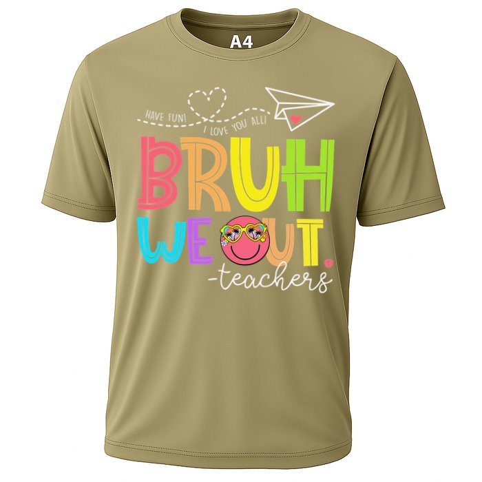 Cute Bruh We Out Teachers Last Day End Of School Year Cooling Performance Crew T-Shirt