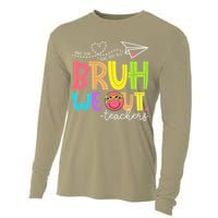 Cute Bruh We Out Teachers Last Day End Of School Year Cooling Performance Long Sleeve Crew