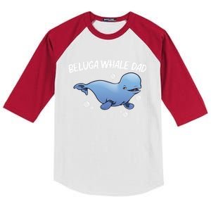 Cool Beluga Whale For Dad Father Orca Whales Save The Ocean Gift Kids Colorblock Raglan Jersey