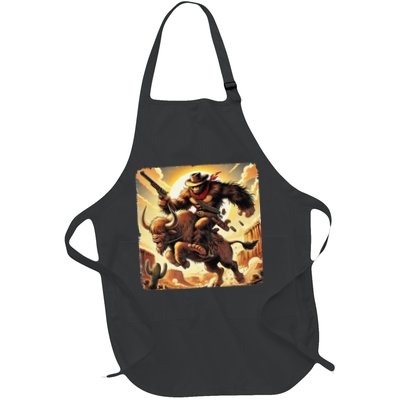 Cowboy Bigfoot Western Vintage Rodeo Graphic Poster Apron