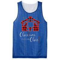 Christmas Begins With Christ Jesus Cross Christian Pajama Mesh Reversible Basketball Jersey Tank