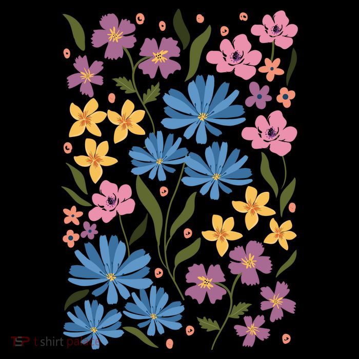 Cute Boho Wildflower Floral Pattern Apron