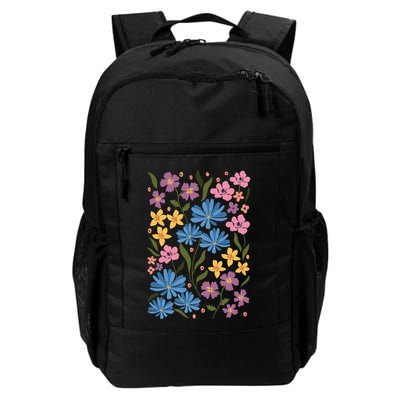 Cute Boho Wildflower Floral Pattern Backpack