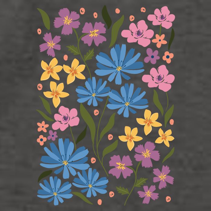 Cute Boho Wildflower Floral Pattern Vector Backpack