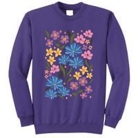 Cute Boho Wildflower Floral Pattern Sweatshirt