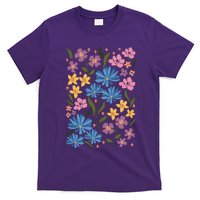 Cute Boho Wildflower Floral Pattern T-Shirt