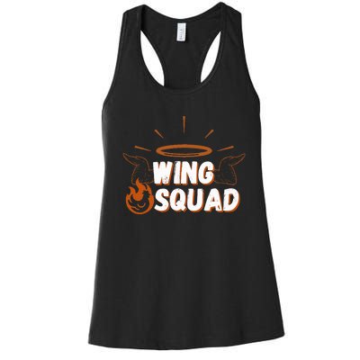 Chicken Bbq Wings Squad Family Party Wing Lovers Women's Racerback Tank