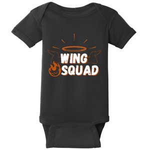 Chicken Bbq Wings Squad Family Party Wing Lovers Baby Bodysuit