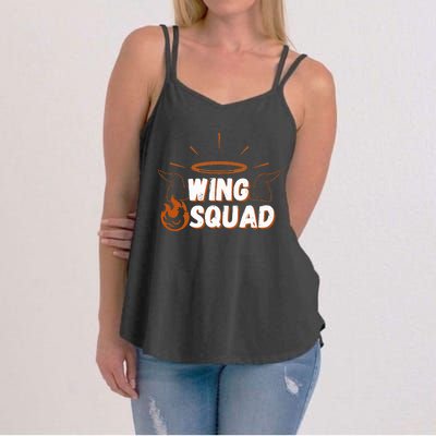 Chicken Bbq Wings Squad Family Party Wing Lovers Women's Strappy Tank