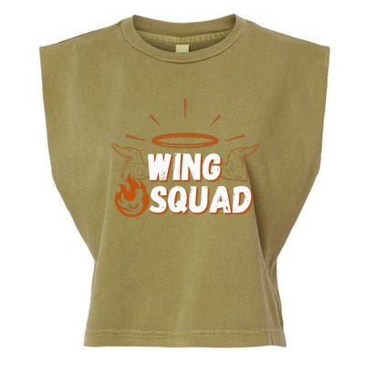 Chicken Bbq Wings Squad Family Party Wing Lovers Garment-Dyed Women's Muscle Tee