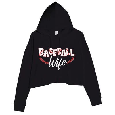 Cute Baseball Wife Crop Fleece Hoodie