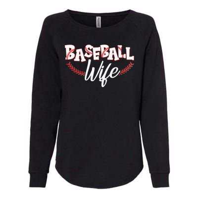 Cute Baseball Wife Womens California Wash Sweatshirt