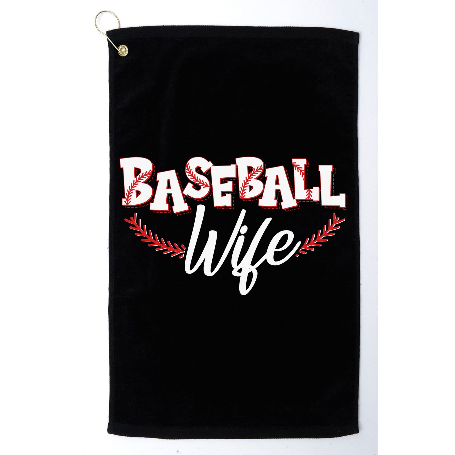 Cute Baseball Wife Golf Towel