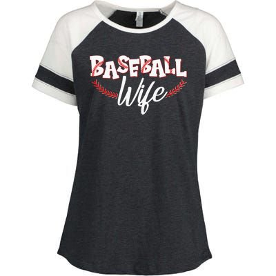 Cute Baseball Wife Enza Ladies Jersey Colorblock Tee