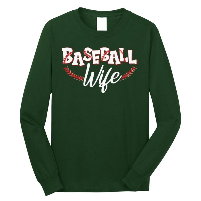 Cute Baseball Wife Long Sleeve Shirt