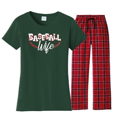 Cute Baseball Wife Women's Flannel Pajama Set