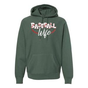 Cute Baseball Wife Premium Hoodie