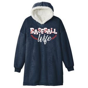 Cute Baseball Wife Hooded Wearable Blanket